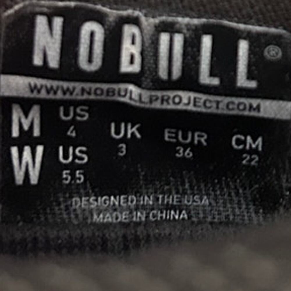 NoBull - Outwork Edge With Printed Sole - Trainers Shoes - Black - Women's - 5.5 - Picture 8 of 8